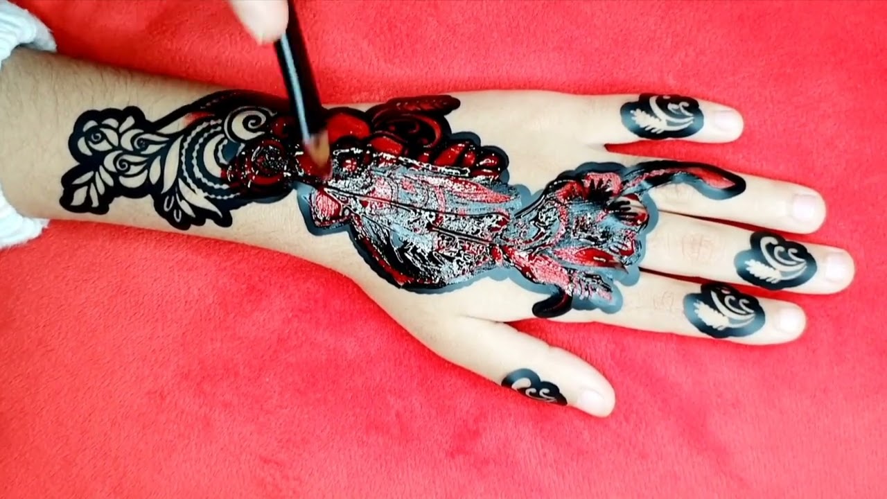 beautiful sticker mehndi design