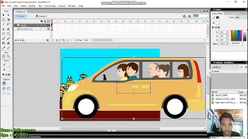 membuat animasi mobil bergerak  menggunakan macromedia flash 8