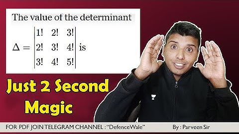 DETERMINANTS TRICKS // NDA MATH EXAM // AIRFORCE // NAVY // MATH TRICKS // NDA MATH TRICKS