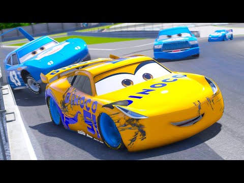 CARS DINOCO SUPER CIRCUIT RACE (Cars Dinoco Lightning Mcqueen)