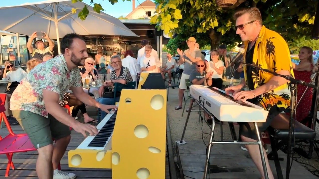 Boogie Woogie at the Beach House - Nico Brina with surprising guest Nicola (drums: Charlie Weibel)