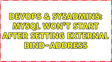 DevOps & SysAdmins: MySQL won