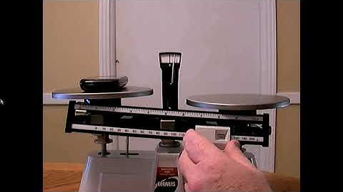 How to use double beam balance