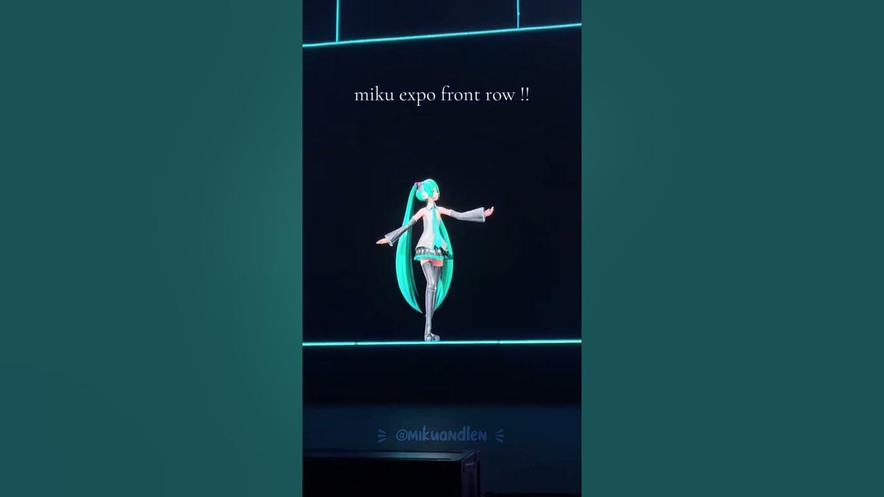 MikuExpo 2024 front row! 😱 #hatsunemikuvocaloid #mikuexpo #hatsunemiku