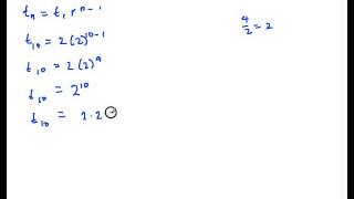 GS07 Geometric Sequence Sample Problem 4