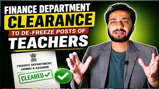 Big Update. Finance department clearance to teachers posts.