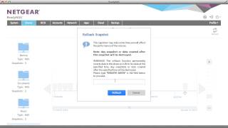 Netgear ReadyNAS 2013 Storage Solutions: Rollback