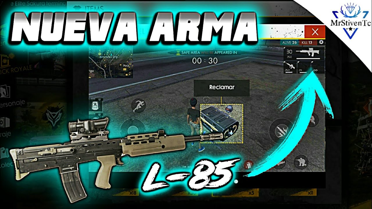 PRÓXIMA NUEVA ARMA (L-85) EN ●FREE FIRE● gun games for kids