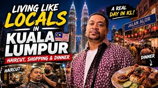 We Spent The Day Living Like Locals In Kuala Lumpur 🇲🇾  Haircut, Shopping &amp; Dinner