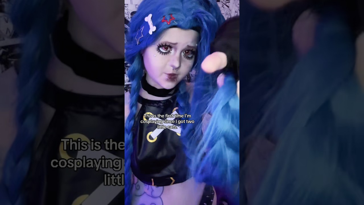 jinx has two cats :3 | #cosplay #cosplayer #cosplayermakeup