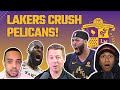 Lakers dominate pelicans set up rematch with playoff spot on the line