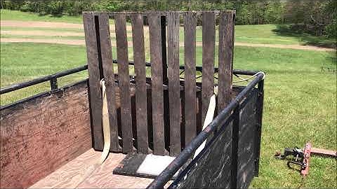 OldGuyDIY $20 Method To Unload Trailer of Brush, Trash, Firewood, Logs, w Old Pallet, 20