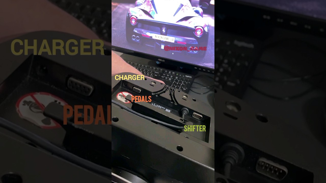 How to connect the cables to the Logitech G25 / G27 / G29 / G920