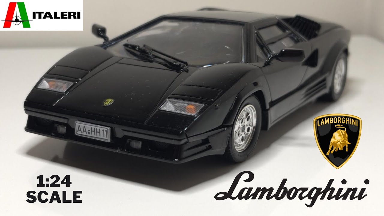 Lamborghini Countach, 1:24, Time-lapse build, Italeri CAR#9 - YouTube