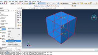 Hands on simulation steps Part 3 - Constrains,  Boundary condition,  Meshing and Job