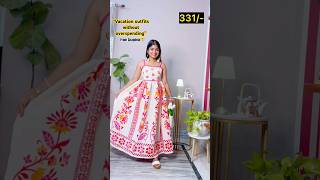Vacation outfits without overspending #trendingonshorts #youtubeshorts #snapdeal #haul #shortsvideo