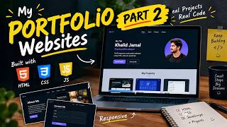 Details Build a Professional Portfolio Website Using HTML, CSS & JavaScript | Part 2 Guide