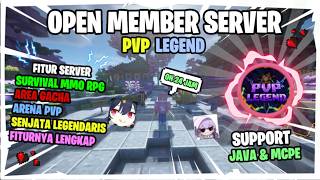 INI DIA SERVER MINECRAT SURVIVAL MMO RPG: PVP LEGEND, ADA SENJATA LEGENDARIS - SUPPORT JAVA & MCPE