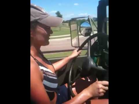 Laura driving M35A2 Army Truck