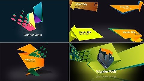Animated Origami After Effects | Animated 3D Overlay | Creative Transition