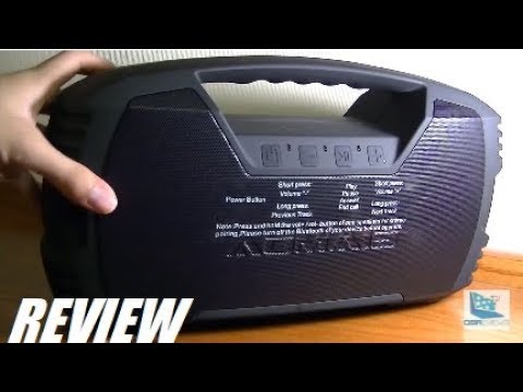 Review Aomais Go Ipx7 Waterproof Bluetooth Speaker Youtube