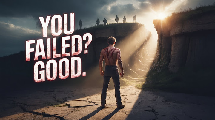 You Failed? Good. That Means You Tried.