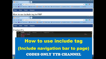 How to include a navigation bar to every page in #PHP & #CSS #sublinetext3