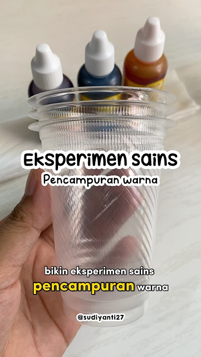 Eksperimen Sains Pencampuran Warna #youtubeshorts #diy #idebermain #eksperimensains #eksperimenanak