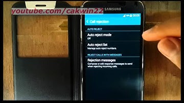 Samsung Galaxy S5 : How to auto reject all incoming call (Android Phone)