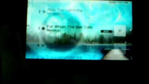 My PSP 3000 Running 5.03 M33-6 and CXMB Custom theme. :D