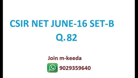 CSIR NET JUNE-16 (MS) SET-B Q.82 ABSTRACT ALGEBRA