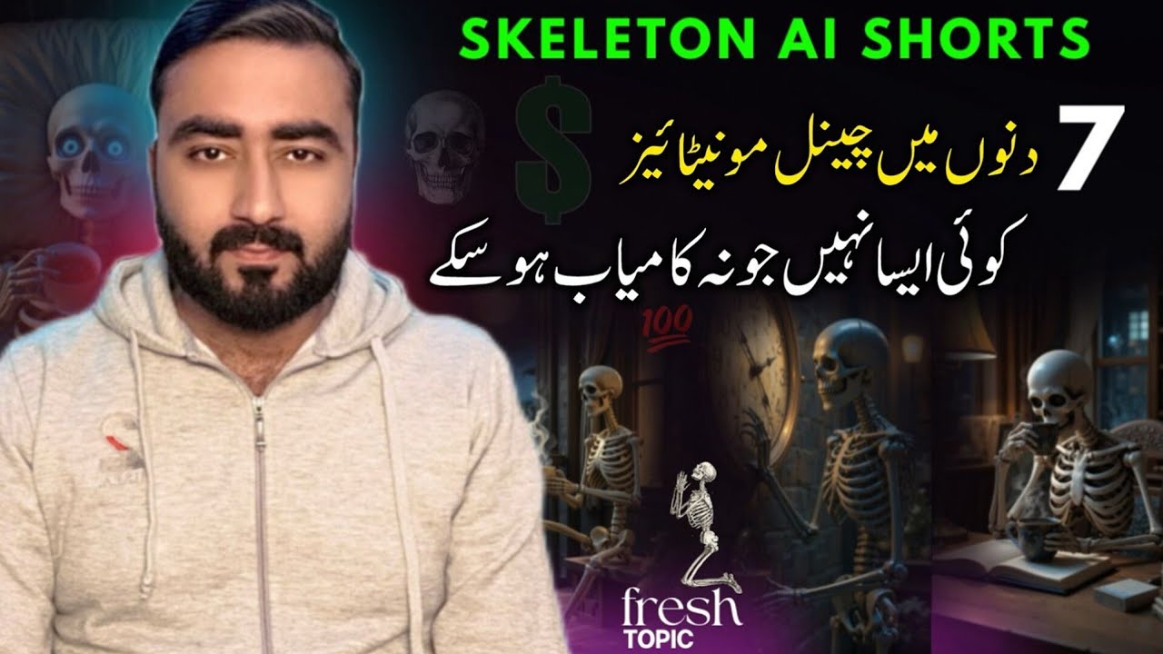 Monetize Your Channel: Create Explosive AI Skeleton Shorts with Free ...