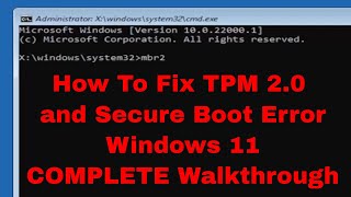 Your PC Can't Run Windows 11 Installation Error FIX  - This PC Must Support TPM 2 0 and Secure Boot screenshot 5