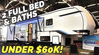2 FULL Bed & Baths for UNDER $60k!! 2024 Forest River Wildcat One 39QB