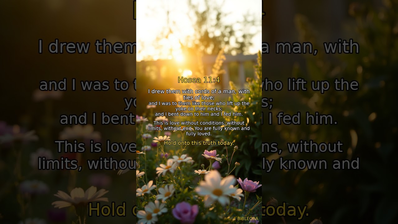 ✝️ POWERFUL SCRIPTURE: God's Love | Hosea 11:4 #shorts