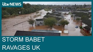 Three dead and hundreds of homes flooded as Storm Babet hits Britain | ITV News