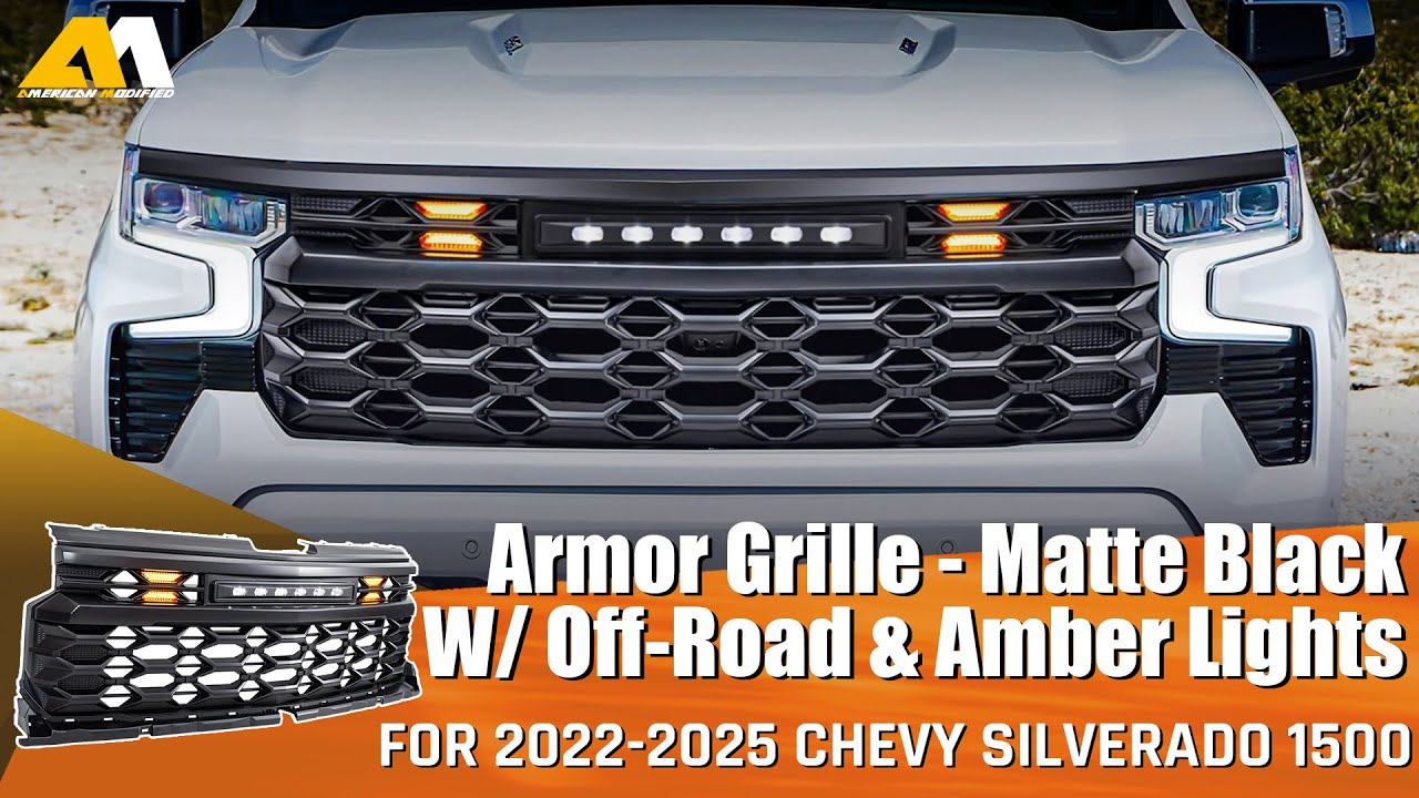 Install Newly Designed Armor Grille For 2022-2024 Chevy Silverado 1500