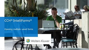 CCH® IntelliForms® - Opening Multiple Saved Forms