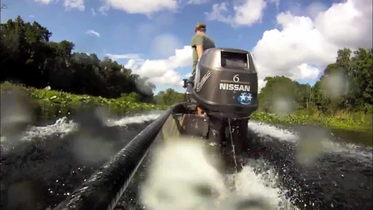 6 HP 4 Stroke Gheenoe Highsider YouTube