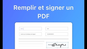 Signer un document PDF sans l