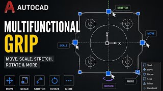 AutoCAD Multifunctional Grip Explained Complete Tutorial for Beginner#interiordesign #viral #shorts