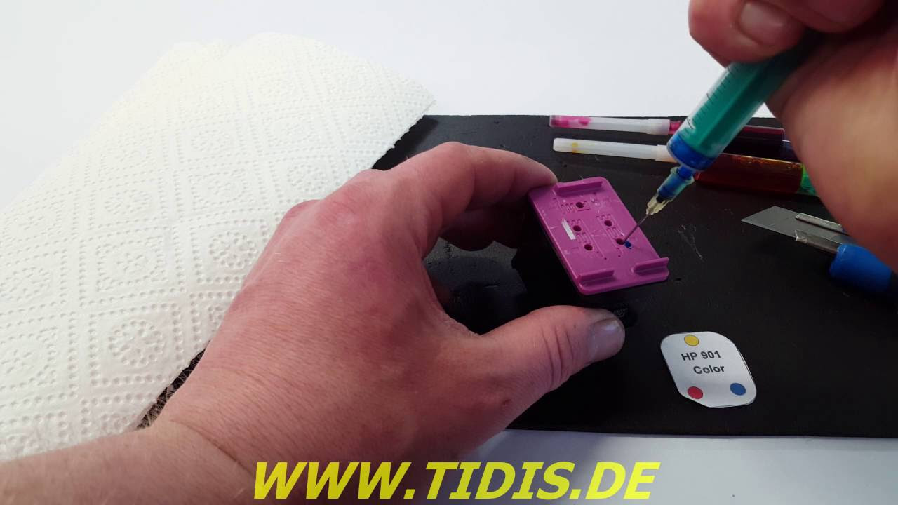 New Update HP 901 Color Nachfüllanleitungsvideo mit Dr.Inkjet Nachfülltinte