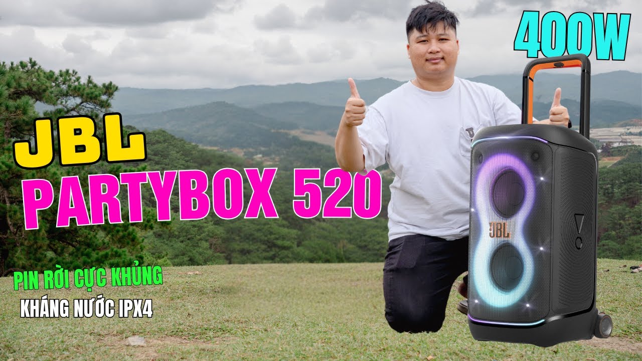 JBL PartyBox 520 – Unboxing, Review & Sound Test Outdoor
