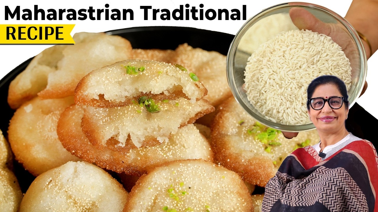 महाराष्ट्र के हर घर बनने वाली मिठाई - अनारसा | Anarsa Recipe by Masala Kitchen | Holi Special Recipe