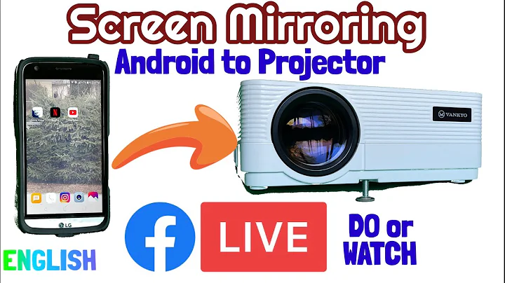 Screen Mirroring - Android Phone to Projector for Live Streaming