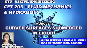 CET203 FM- Module 1-curved surfaces submerged in  liquid# malayalam lecture