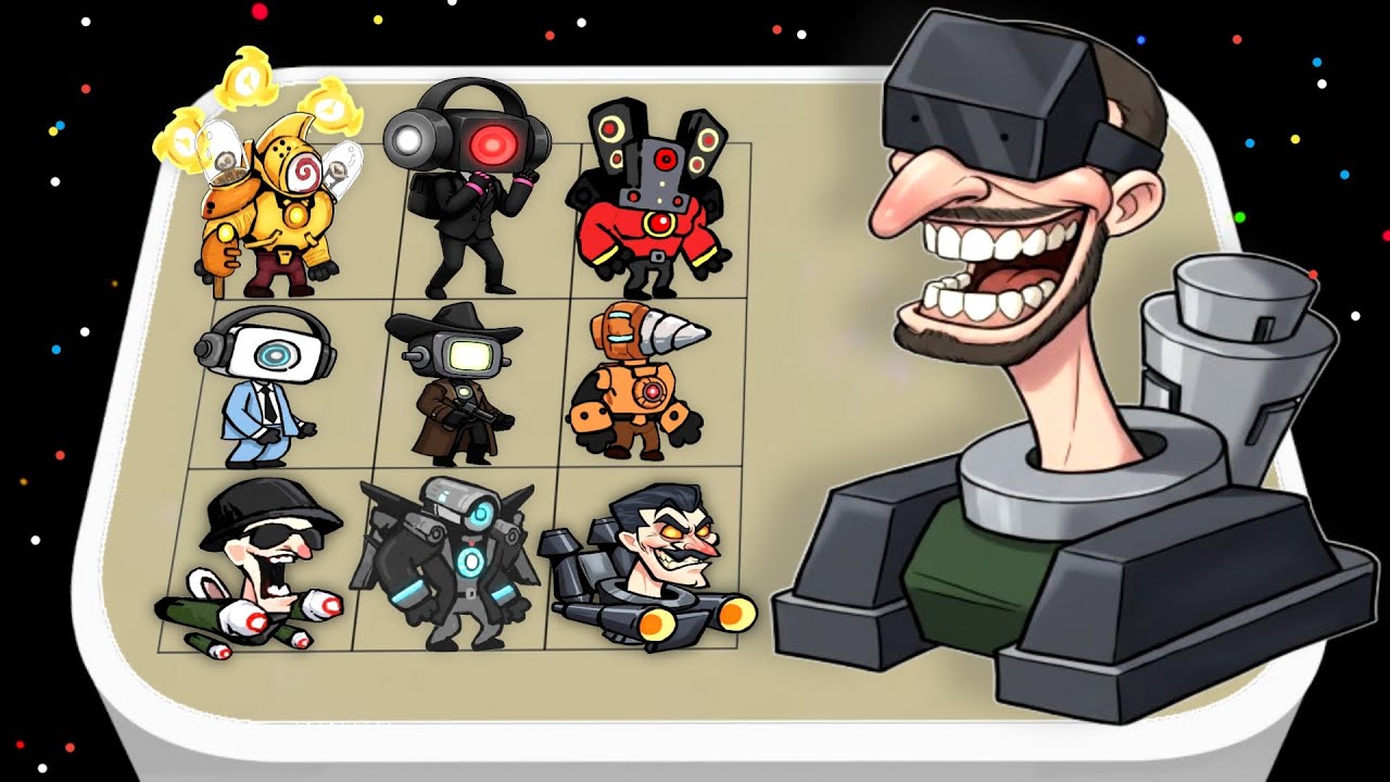 Titan Clockman Skibidi Toilet _ Merge Skibidi Master Battle, Cameraman vs Construction Skibidi