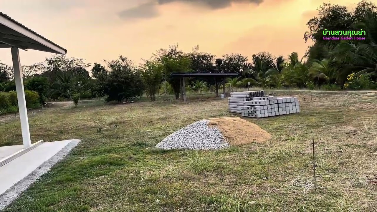 กั้นรั้วคาบอยให้เป็นสัดส่วนพื้นที่เลี้ยงวัวครับ บ้านสวคุณย่าโรส Grandma Garden House EP.176