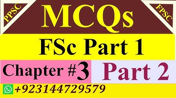 FPSC Lecturer Mathematics Preparation | PPSC Lecturer Mathematics Preparat | FSc Part 1 Chap 3 MCQs.