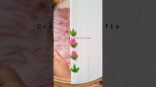 Elegant Borderline Embroidery #shorts #trending #viral #new #foryou #video #ytshorts